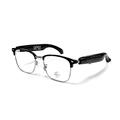 Inteligentne okulary F20 z tłumaczeniem, muzyką/rozmowami Bluetooth - ochrona Anti-Blue Light - srebrne/czarne