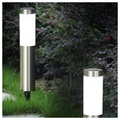 Wodoodporna Solarna Lampa Ogrodowa LED FDTwelve - 56.5cm - Srebrna