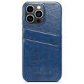 Pokryte Etui z Uchwytem na Karty Fierre Shann do iPhone 14 Pro