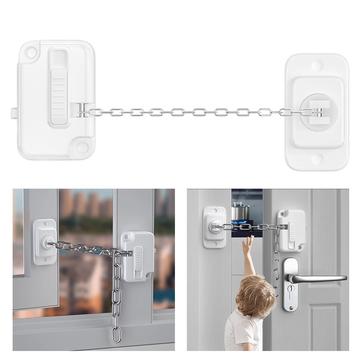 FT756 Regulowany ogranicznik otwarcia drzwi/okien - biały