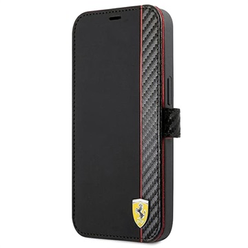 iPhone 13 Mini Etui z Portfelem Ferrari On Track Carbon Stripe