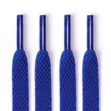 Płaskie sznurowadła poliestrowe - 120 cm - ciemnoniebieskie