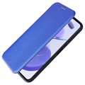 Xiaomi Mi 11 Lite 5G Etui z Klapką - Włókno Węglowe - Błękit