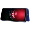 Asus ROG Phone 5 Etui z Klapką - Włókno Węglowe - Błękit