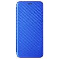 Motorola Moto G50 5G Etui z Klapką - Włókno Węglowe - Błękit
