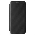Samsung Galaxy S21 FE 5G Etui z Klapką - Włókno Węglowe - Czarne