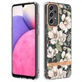 Etui Flower Series z TPU - Samsung Galaxy A33 5G - Zielona Gardenia