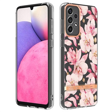 Etui Flower Series z TPU - Samsung Galaxy A33 5G - Różowa Gardenia