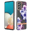 Etui Flower Series z TPU - Samsung Galaxy A53 5G - Fioletowa Begonia