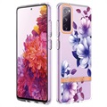 Etui Flower Series z TPU - Samsung Galaxy S20 FE - Fioletowa Begonia