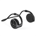 Składane Słuchawki Bluetooth A23 z Pałąkiem na Szyję - Czarne