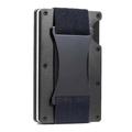 Airtag Metalowy klips na pieniądze przednia kieszeń etui na karty Aluminiowy metalowy minimalistyczny portfel męski - czarny