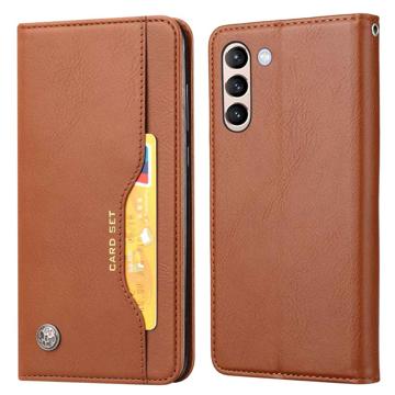 Samsung Galaxy S23 5G Etui-Portfel z Serii Card Set - Brąz