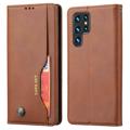 Samsung Galaxy S23 Ultra 5G Etui-Portfel z Serii Card Set - Brąz