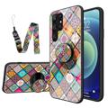 Samsung Galaxy S23 Ultra 5G Hybrydowe Etui Checkered Pattern - Kolorowa Mandala