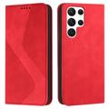 Samsung Galaxy S23 Ultra 5G Etui-Portfel Business Style - Czerwień