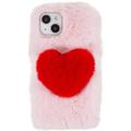 iPhone 14 Etui z TPU Plush Heart - Róż