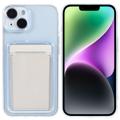Etui z TPU do iPhone 14 Plus z Uchwytem na Kartę - Przezroczyste
