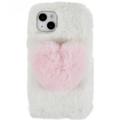 iPhone 14 Plus Etui z TPU Plush Heart - Biel