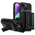 Hybrydowe Etui iPhone 14 Plus z Podstawką Card Storage
