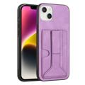 Pokryte Etui YB do iPhone 14 z Podstawką i Uchwytem na Karty - Fioletowe
