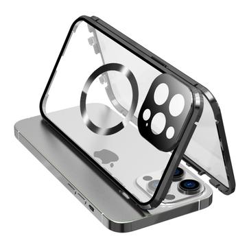 Dwustronne etui ze szkła hartowanego HD na telefon iPhone 15 Pro Max kompatybilne z MagSafe