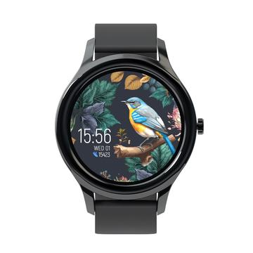 Forever ForeVive 3 SB-340 wodoodporny smartwatch - silikonowy i magnetyczny pasek siatkowy - czarny