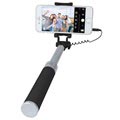 Uniwersalny Przewodowy Selfie Stick Forever JMP-200 - Czarny