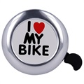 Dzwonek rowerowy Forever Outdoor I Love My Bike - Srebrny