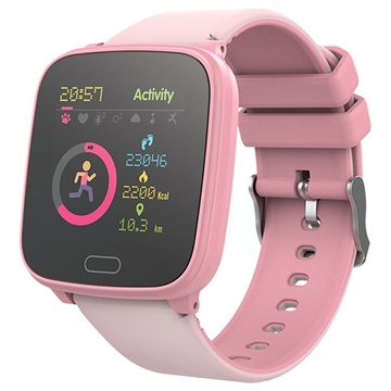 Forever iGO JW-100 Wodoodporny Smartwatch dla Dzieci (Opakowanie zbiorcze - Stan zadowalający) - Różowy