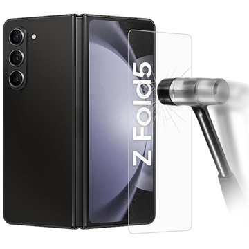 Zewnętrzne Szkło Hartowane - 9H Full Cover do Samsung Galaxy Z Fold5 - Transparentny