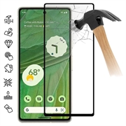 Osłona na Cały Wyświetlacz z Hartowanego Szkła Google Pixel 7a - Czarna Krawędź
