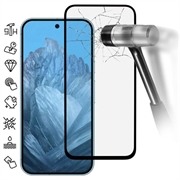 Google Pixel 9/9 Pro Osłona na Cały Wyświetlacz z Hartowanego Szkła - Czarna Krawędź
