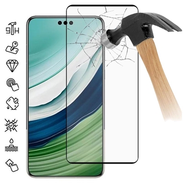 Osłona na Cały Wyświetlacz z Hartowanego Szkła Huawei Mate 60 Pro/60 Pro+ - Czarna Krawędź