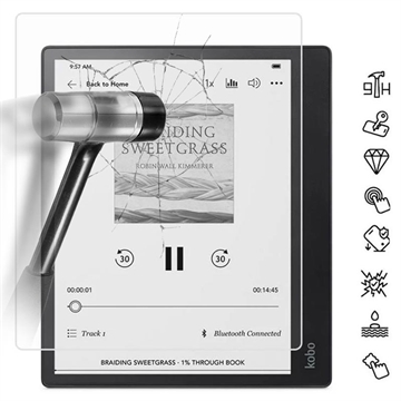 Kobo Elipsa 2E Szkło Hartowane Ochronne Full Cover na Ekran - Transparentny