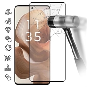 Motorola Edge 50 Osłona na Cały Wyświetlacz z Hartowanego Szkła - Czarna Krawędź