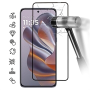 Motorola Edge 50 Neo Osłona na Cały Wyświetlacz z Hartowanego Szkła - Czarna Krawędź