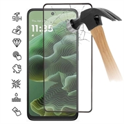 Motorola Moto G35 Osłona na Cały Wyświetlacz z Hartowanego Szkła - Czarna Krawędź
