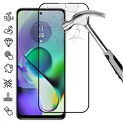 Osłona na Cały Wyświetlacz z Hartowanego Szkła Motorola Moto G54 - Czarna Krawędź
