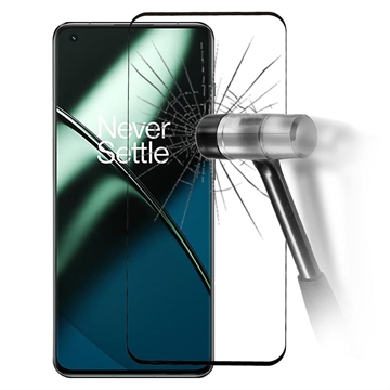 Pełne Zabezpieczenie Ekranu ze Szkła Hartowane - 9Hgo do OnePlus 11 - Czarne