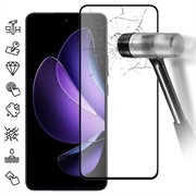 Osłona na Cały Wyświetlacz z Hartowanego Szkła Oppo Reno13 F - Czarna Krawędź