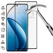 Osłona na Cały Wyświetlacz z Hartowanego Szkła Realme 12 Pro/12 Pro+ - Czarna Krawędź