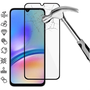 Osłona na Cały Wyświetlacz z Hartowanego Szkła Samsung Galaxy A05s - Czarna Krawędź