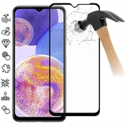Osłona na Cały Wyświetlacz z Hartowanego Szkła Samsung Galaxy A23 5G - Czarna Krawędź