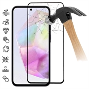 Osłona na Cały Wyświetlacz z Hartowanego Szkła Samsung Galaxy A35 - Czarna Krawędź