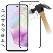 Samsung Galaxy A36 Osłona na Cały Wyświetlacz z Hartowanego Szkła - Czarna Krawędź