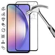 Osłona na Cały Wyświetlacz z Hartowanego Szkła Samsung Galaxy A55 - Czarna Krawędź