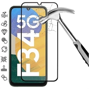 Samsung Galaxy F34 Osłona na Cały Wyświetlacz z Hartowanego Szkła - Czarna Krawędź