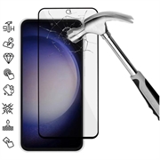 Osłona na Cały Wyświetlacz z Hartowanego Szkła Samsung Galaxy S23 FE - Czarna Krawędź