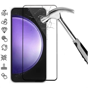 Osłona na Cały Wyświetlacz z Hartowanego Szkła Samsung Galaxy S24 FE - Czarna Krawędź